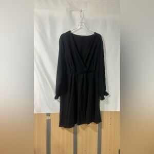 Chic Black Long Sleeve Dress